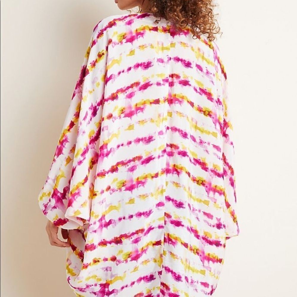 NWT Anthropologie Dip-Dyed Cocoon Kimono - Picture 3 of 6